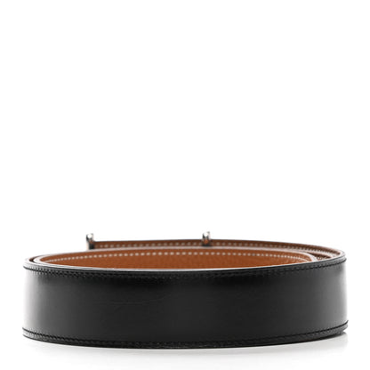Hermes Box Togo 32mm Idem Belt 90 Black Gold 2 of 7