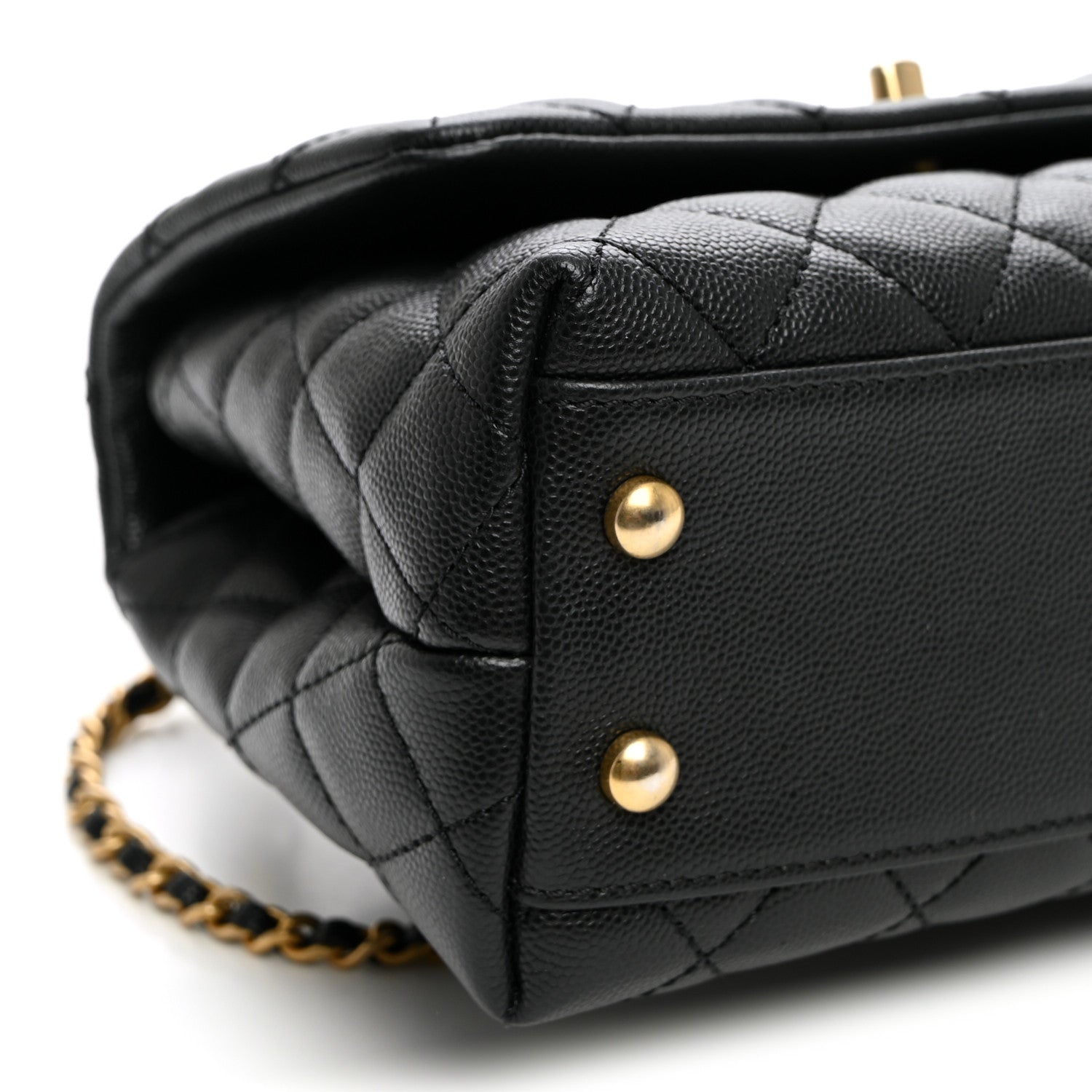 Chanel Caviar Quilted Mini Coco Handle Flap Black 10 of 11