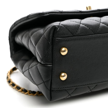 Chanel Caviar Quilted Mini Coco Handle Flap Black 10 of 11
