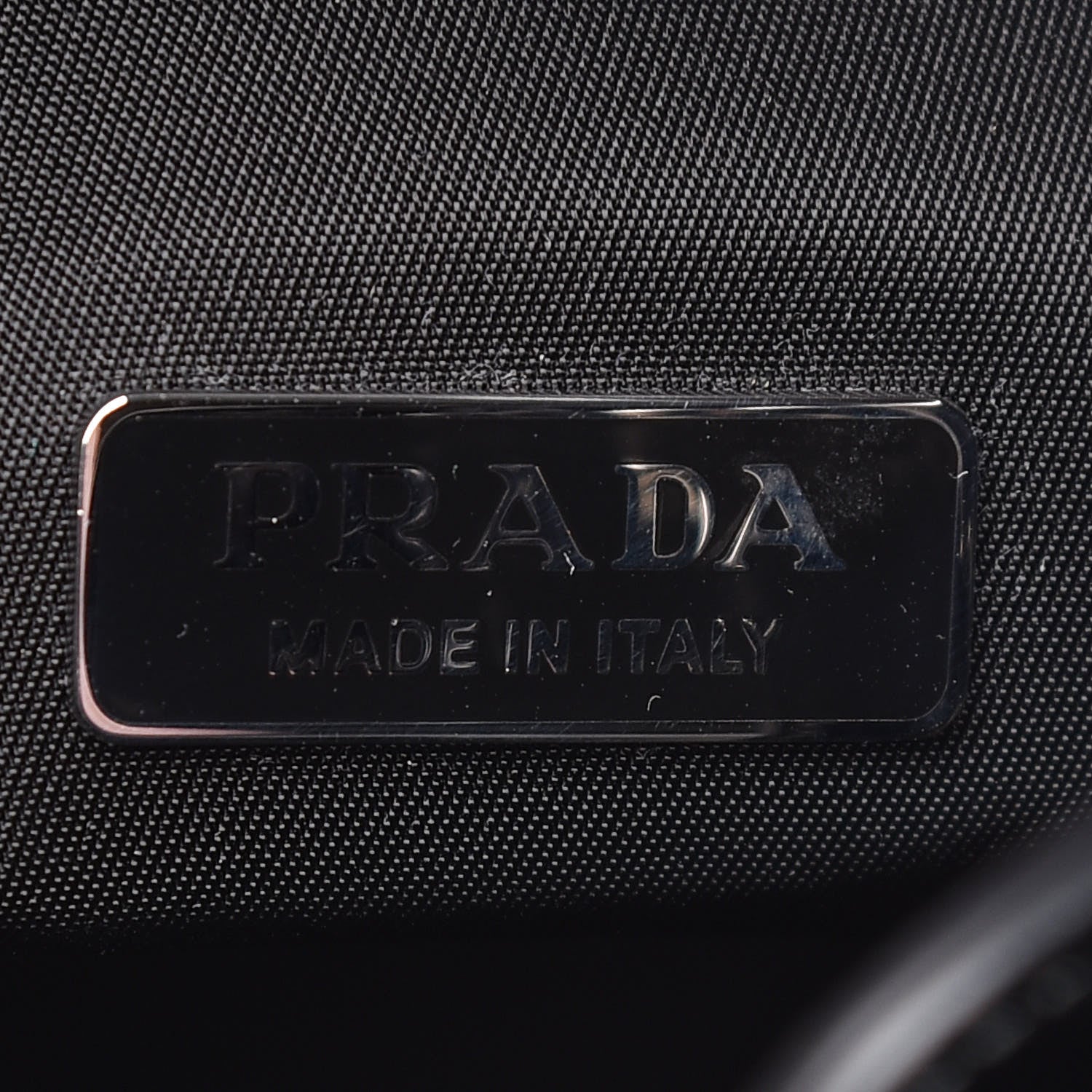 Prada Calfskin Tessuto Nylon Ouverture Bucket Bag Black 6 of 10