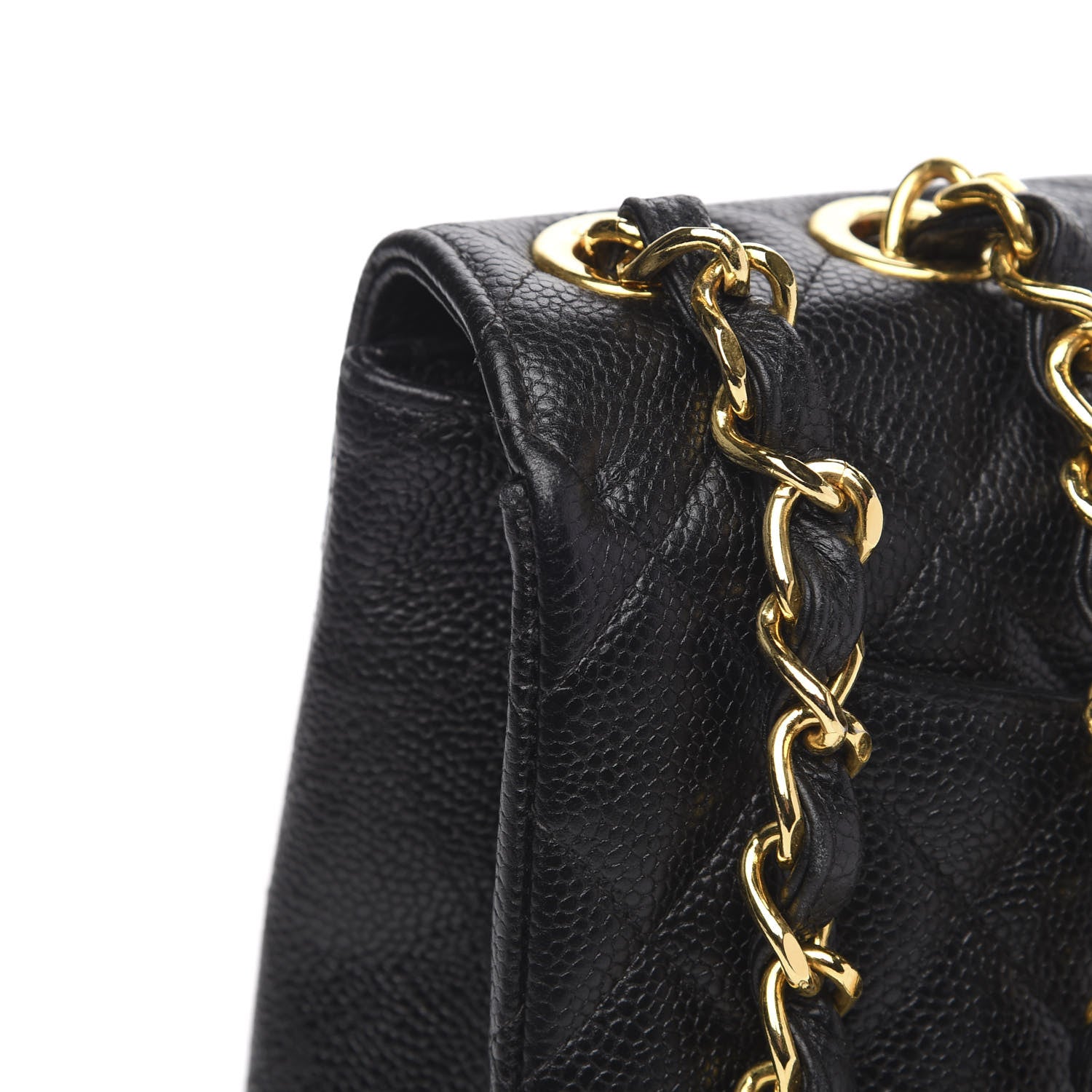 Chanel Caviar Jumbo Single Flap Black 12 of 14