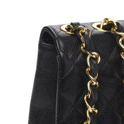 Chanel Caviar Jumbo Single Flap Black 12 of 14