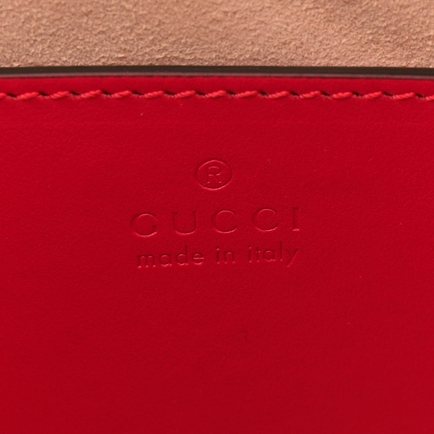 Gucci Calfskin Matelasse Chevron GG Marmont Sling Shoulder Bag Rosso 6 of 11