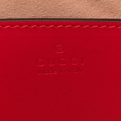 Gucci Calfskin Matelasse Chevron GG Marmont Sling Shoulder Bag Rosso 6 of 11