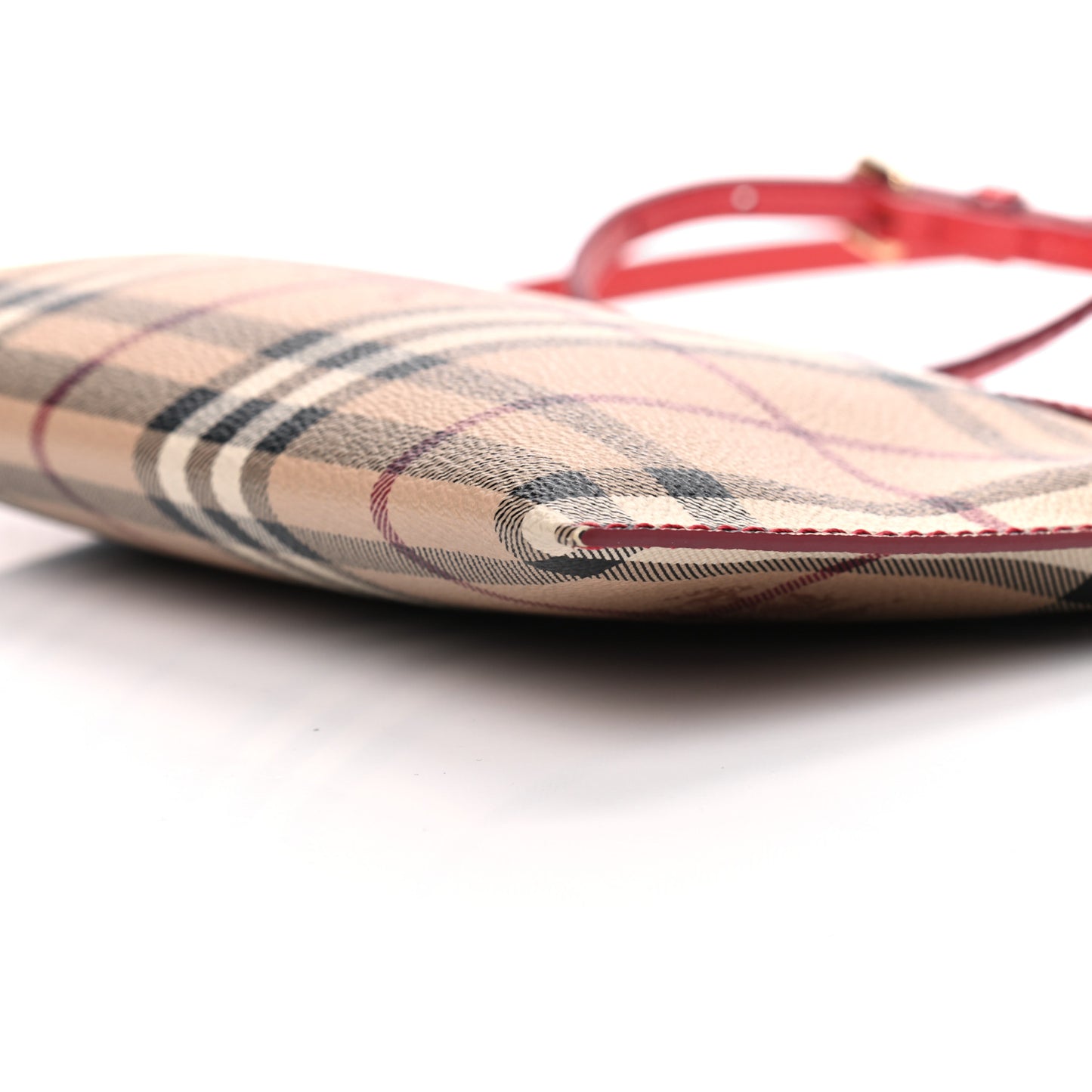 Haymarket Check Small Peyton Crossbody Clutch Bag Red
