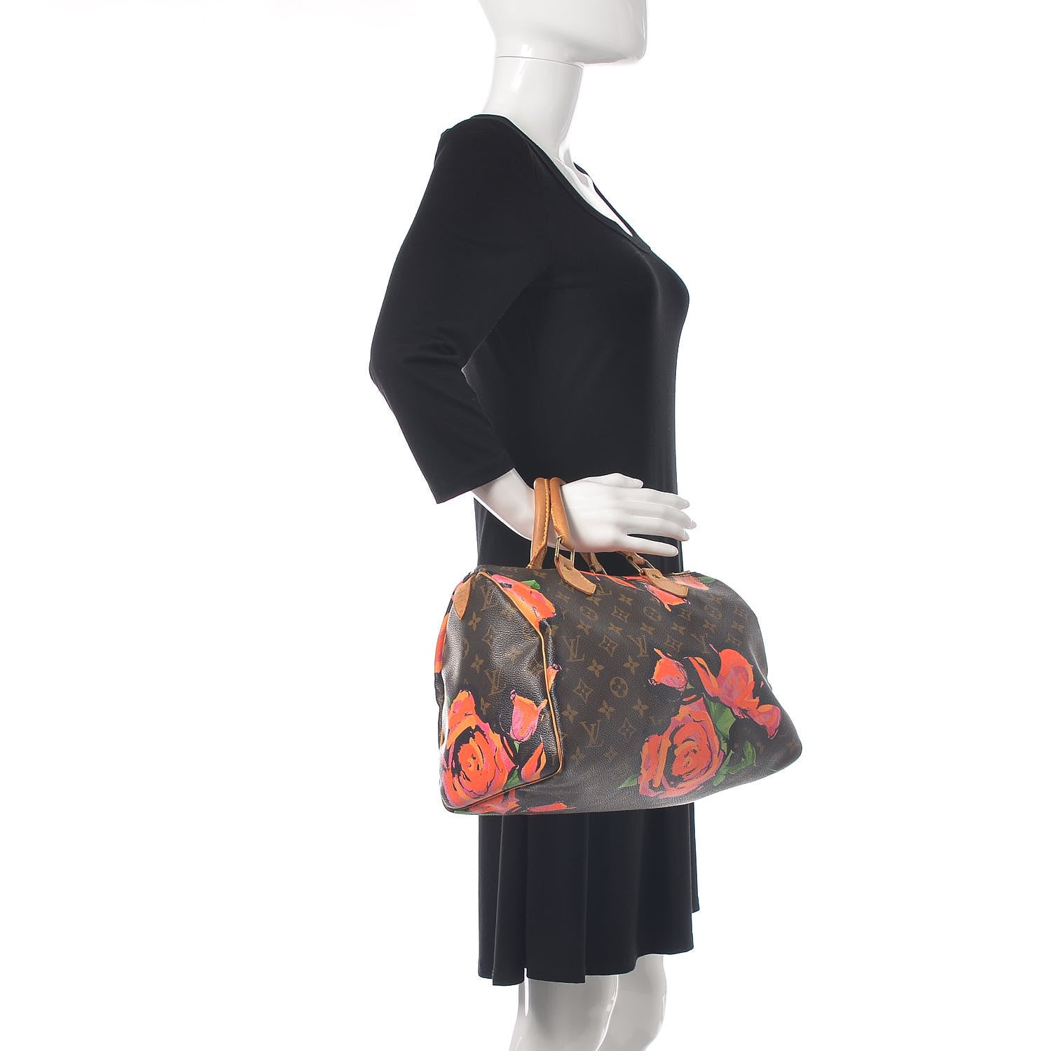 Louis Vuitton Monogram Roses Speedy 30 2 of 19