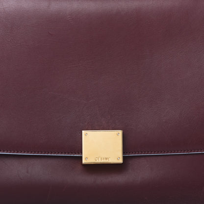 Celine Smooth Calfskin Small Bi-Color Trapeze Burgundy Azur 13 of 17