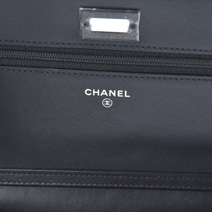 Chanel Aged Calfskin Quilted Reissue Wallet On Chain WOC So Black 5 of 11
