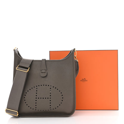 Hermes Taurillon Clemence Evelyne III PM Etain 14 of 14