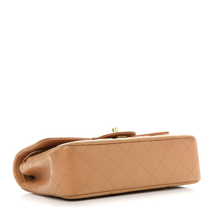 Chanel Caviar Quilted Small Double Flap Beige 3 of 9