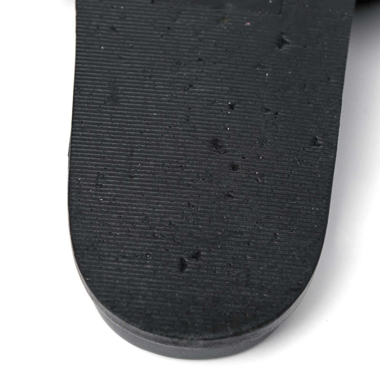Mink Fur Rockstud Slide Sandals 36 Black