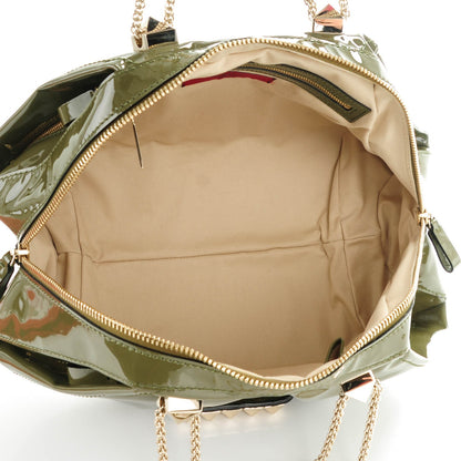 Valentino Garavani Patent Va Va Voom Shoulder Bag Vert 5 of 6
