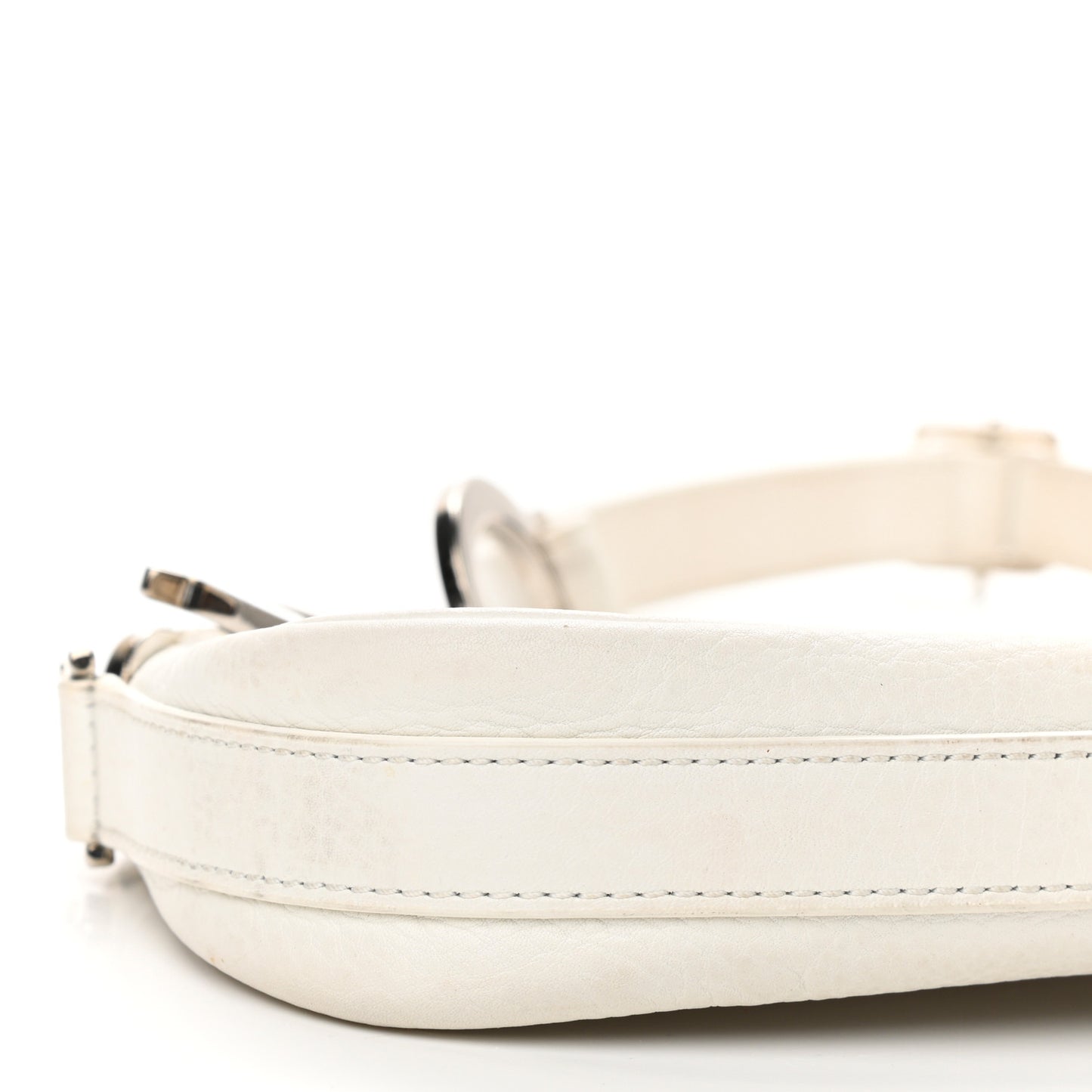 Calfskin Shoulder Bag White