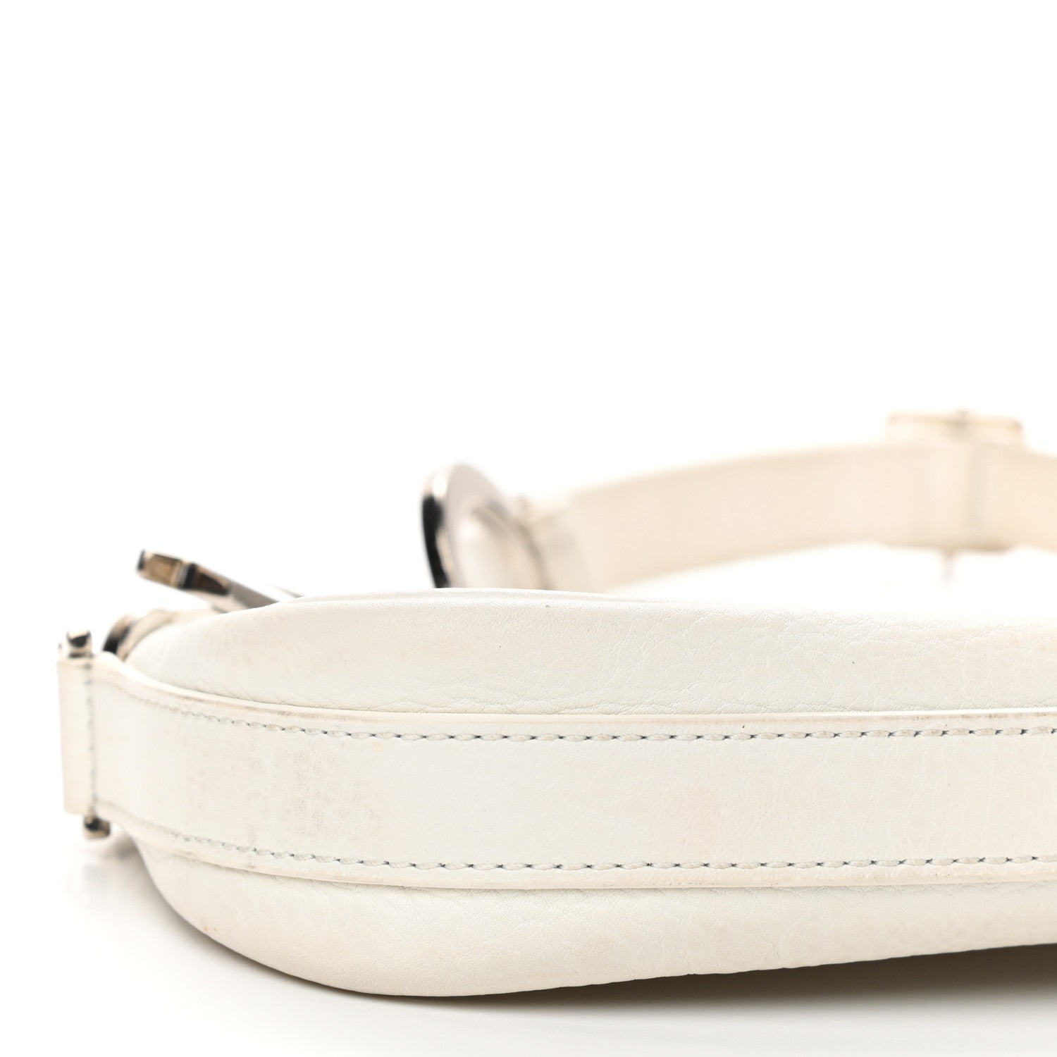 Christian Dior Calfskin Shoulder Bag White 12 of 15