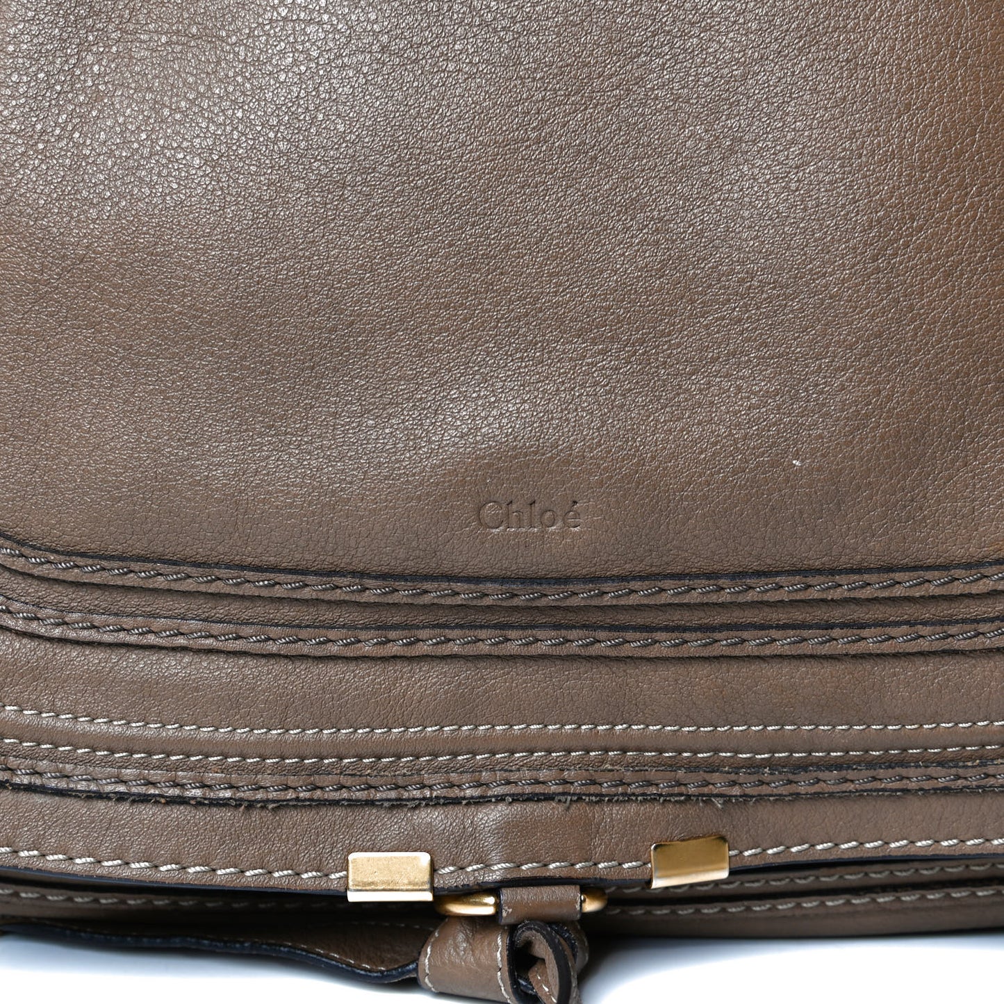 Calfskin Large Marcie Satchel Nut