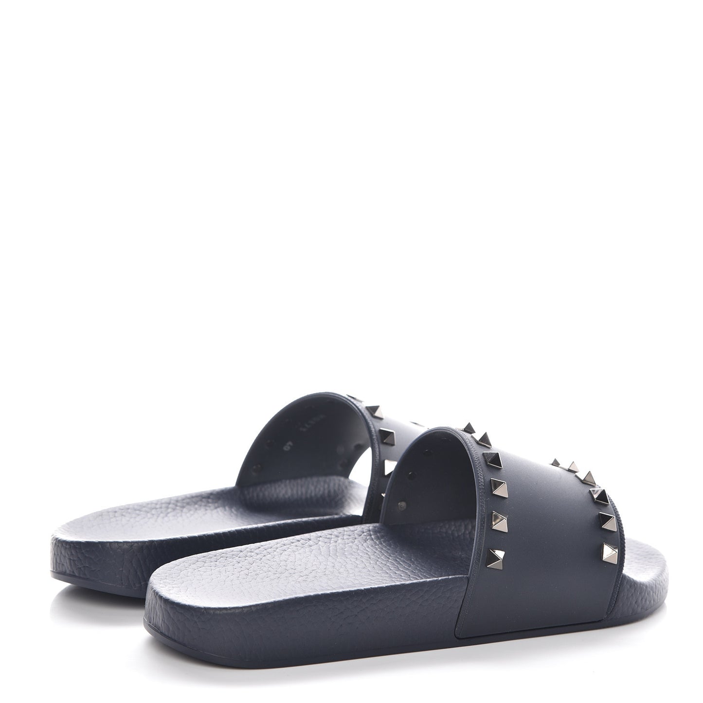 Rubber Rockstud Slide Sandals 40 Marine