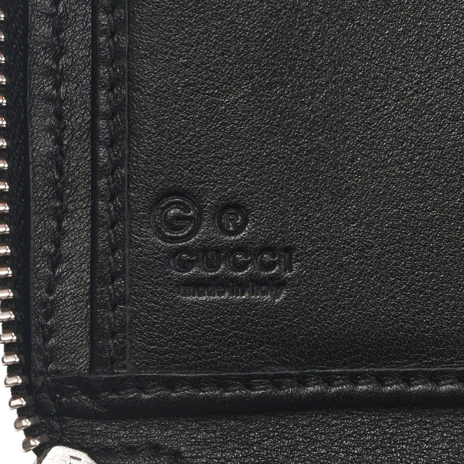 Gucci Microguccissima Large Zip Around Organizer Wallet Black 6 of 8