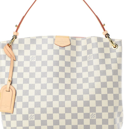 Louis Vuitton Damier Azur Graceful PM Rose Ballerine 8 of 12