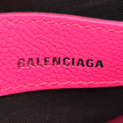 Balenciaga Signature Grained Calfskin Logo XXS Ville Top Handle Bag Fuchsia 6 of 10
