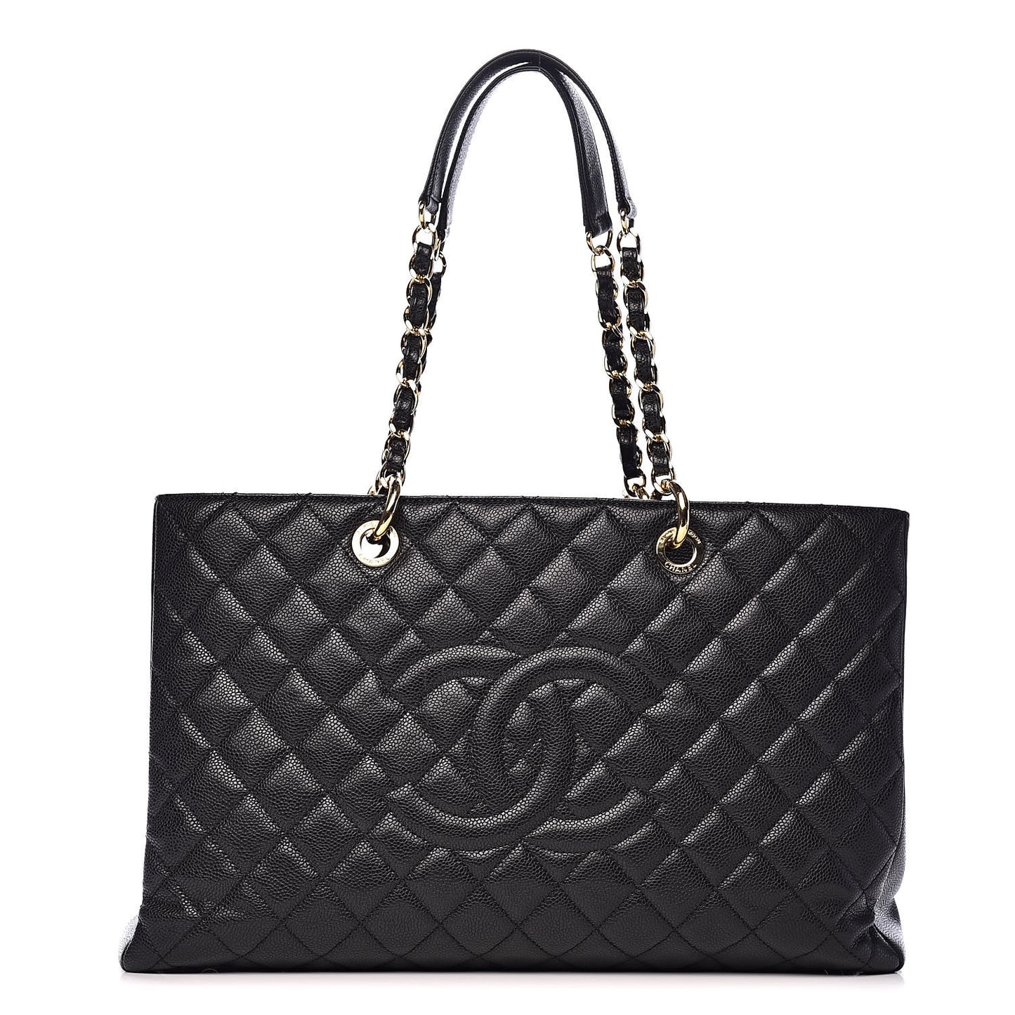 Caviar Quilted XL Grand Shopping Tote GST Black
