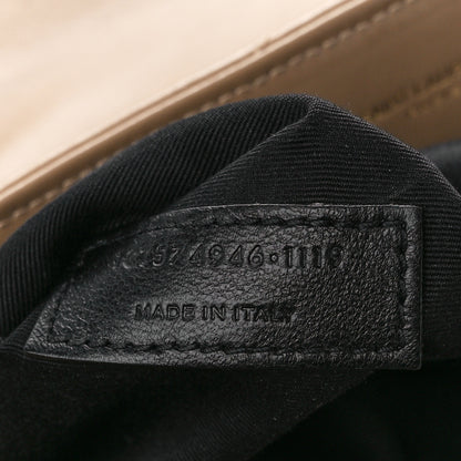 Saint Laurent Calfskin Y Quilted Monogram Medium Loulou Chain Satchel Dark Latte 8 of 11