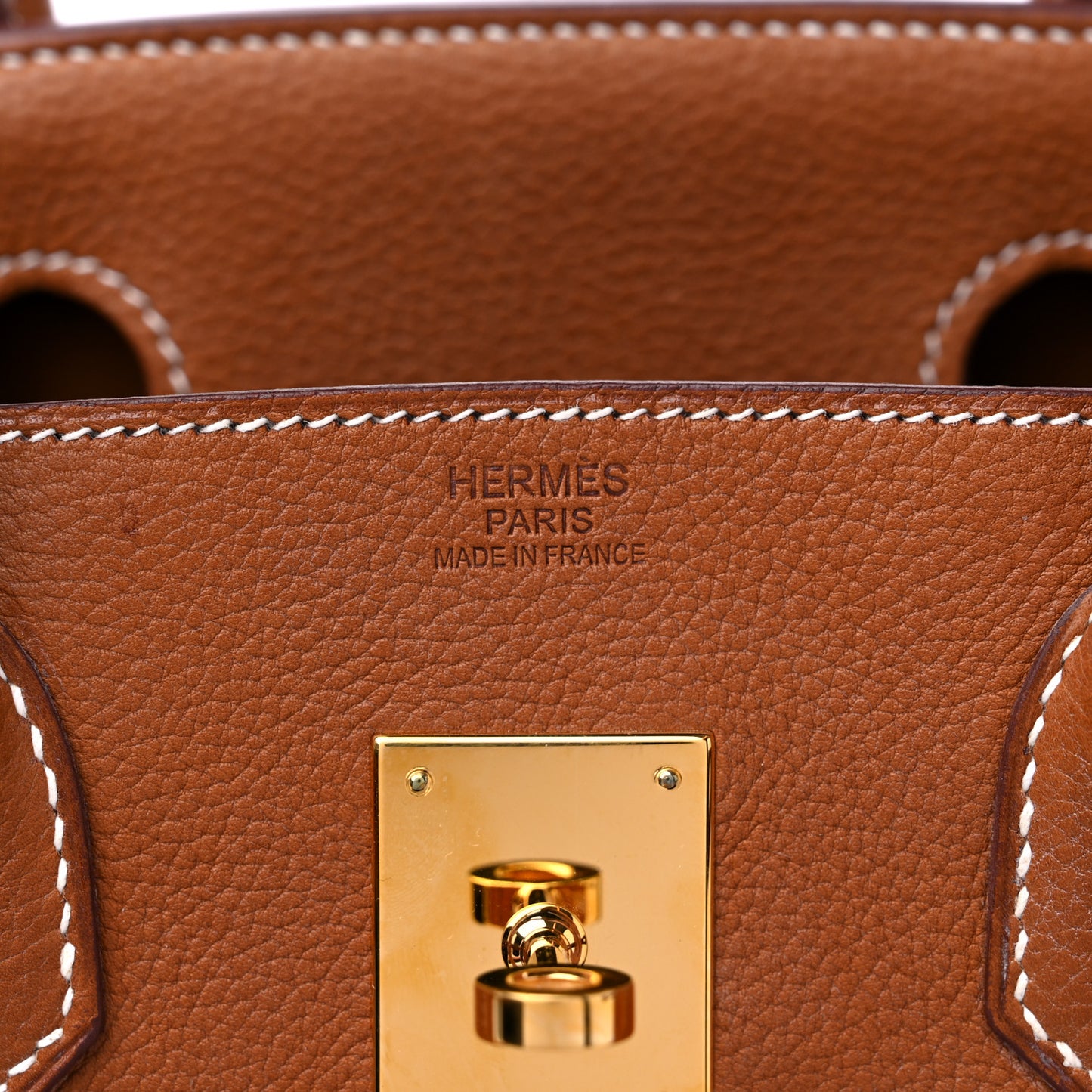 Natural Barenia Faubourg Birkin 30 Fauve