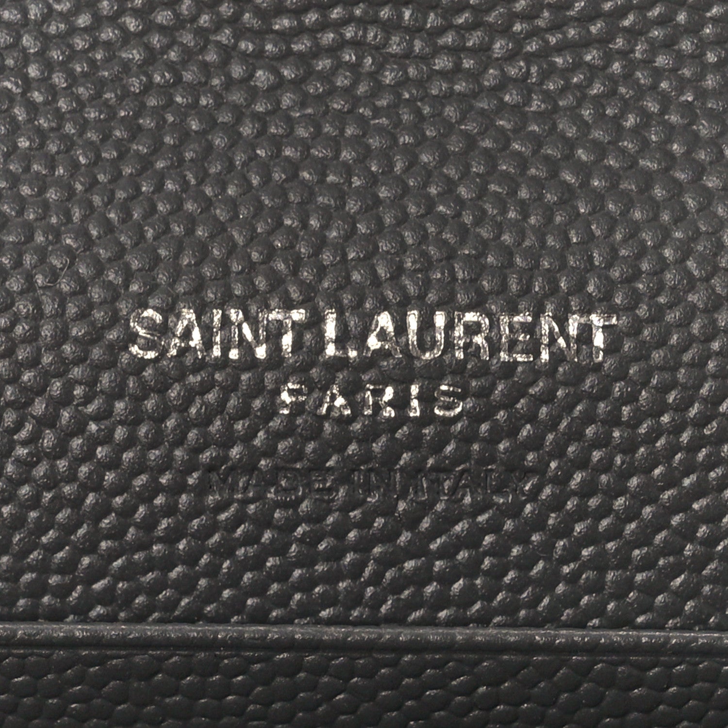 Saint Laurent Grain De Poudre Matelasse Chevron Small Monogram Envelope Wallet Fog 6 of 8