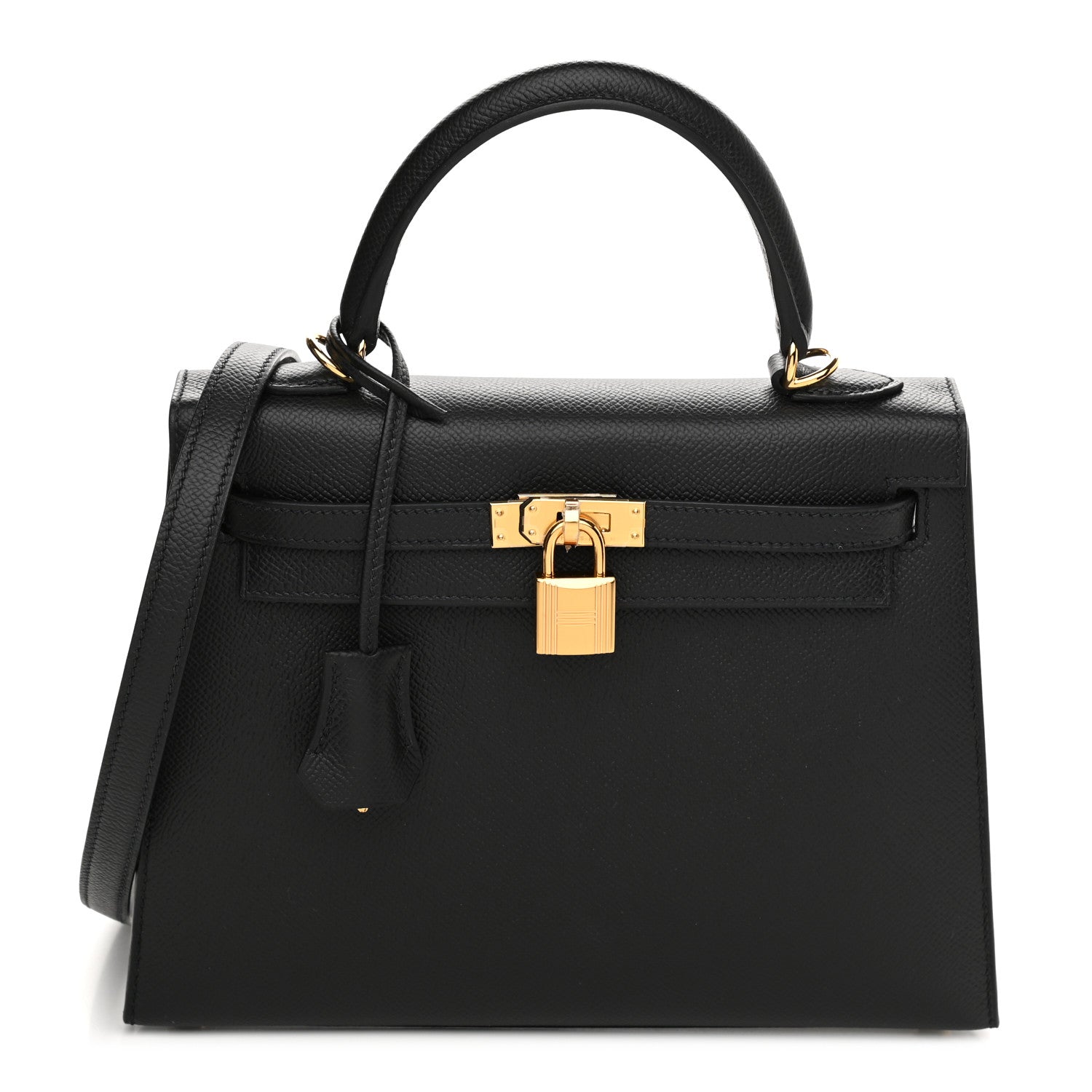 Hermes Epsom Kelly Sellier 25 Black 1 of 10