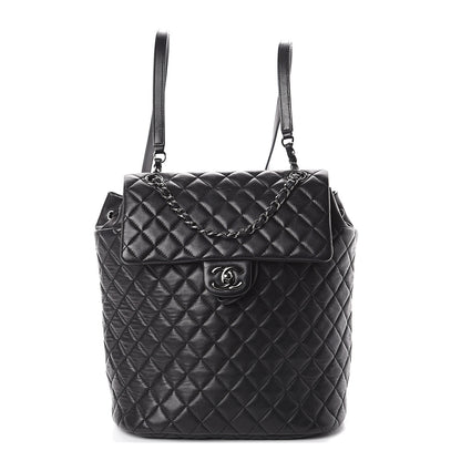 Chanel Lambskin Quilted Large Urban Spirit Backpack Black 1 of 9