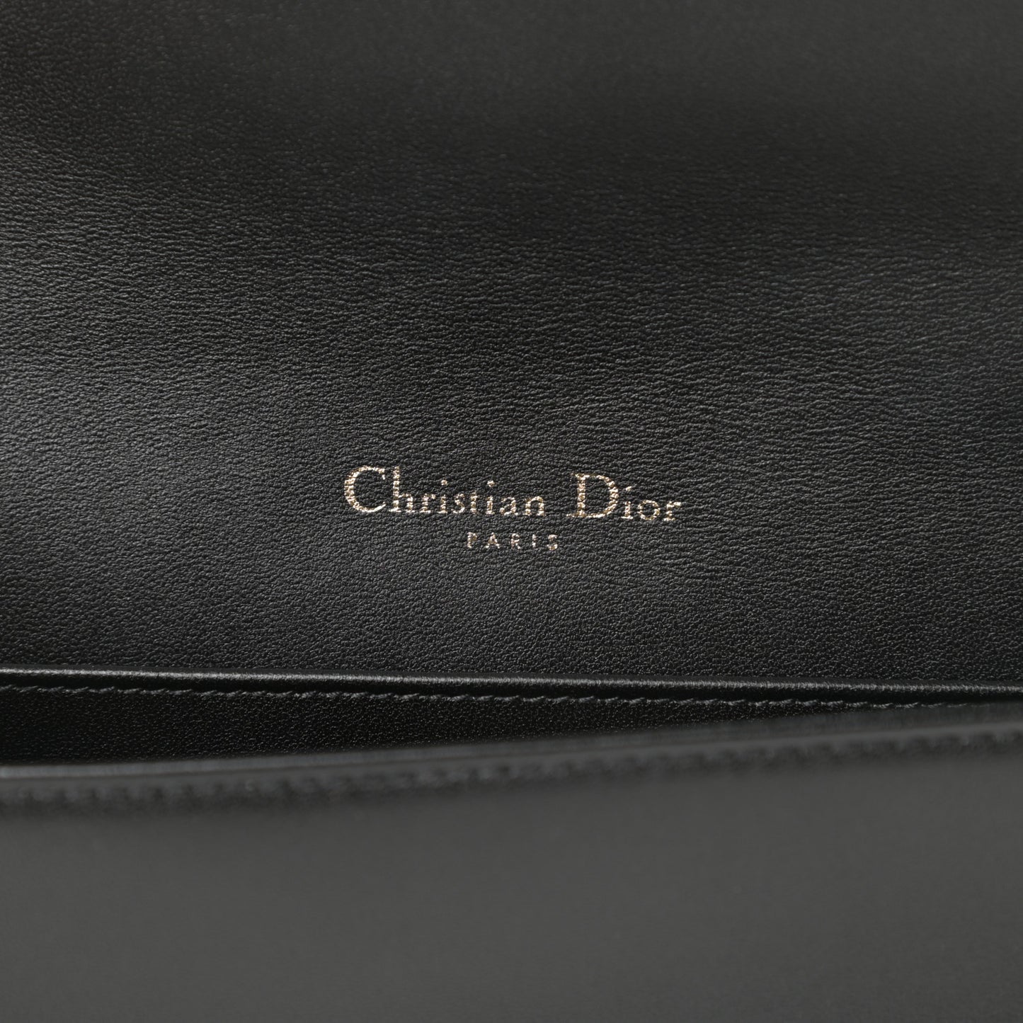 Lambskin Cannage Lady Dior Chain Wallet Black