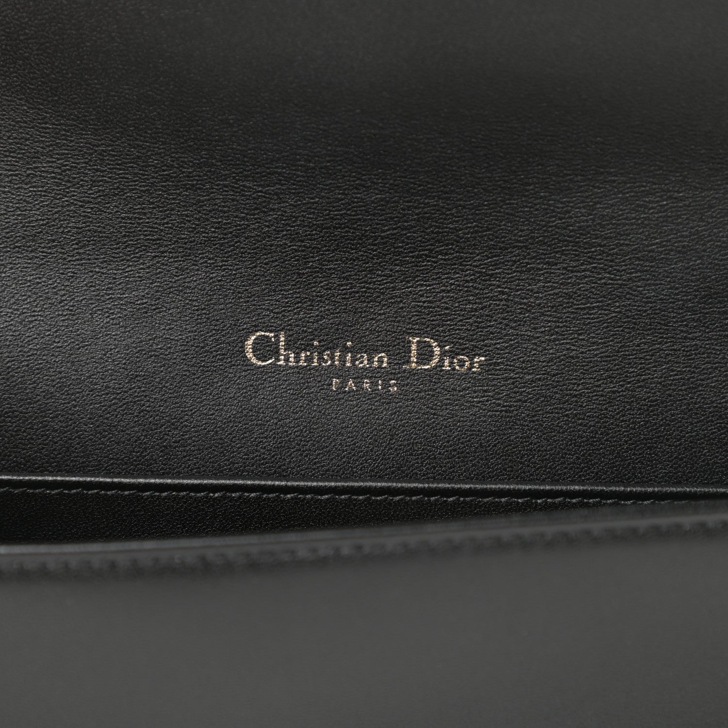 Christian Dior Lambskin Cannage Lady Dior Chain Wallet Black 8 of 13