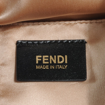 Fendi Metallic Calfskin Forever Hobo Coral 6 of 9