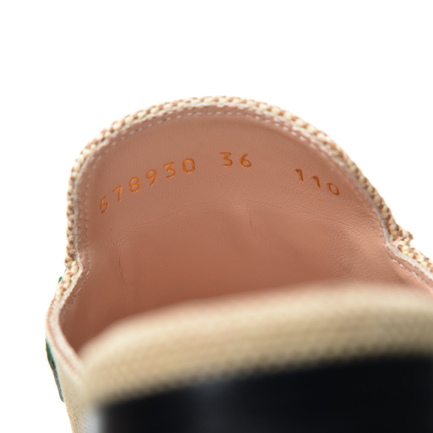 Gucci Canvas Vintage Charlotte Web Womens Princetown Slippers 36 Sand New Shamarock 9 of 10