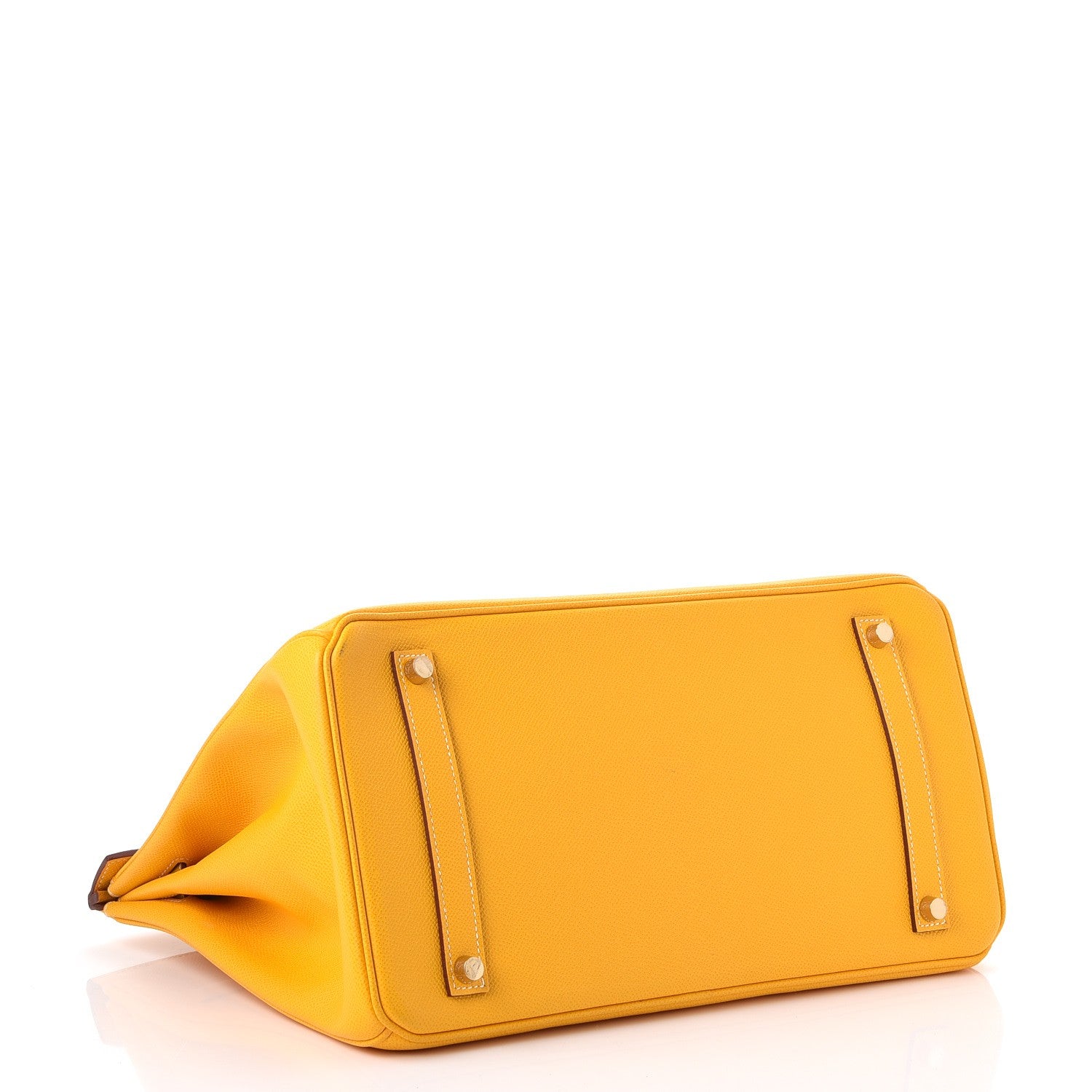 Hermes Epsom Horseshoe Birkin 35 Jaune 4 of 44
