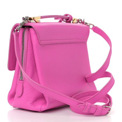 Balenciaga Grained Calfskin Le Dix Mini Soft Cartable Rose Fluo 3 of 16