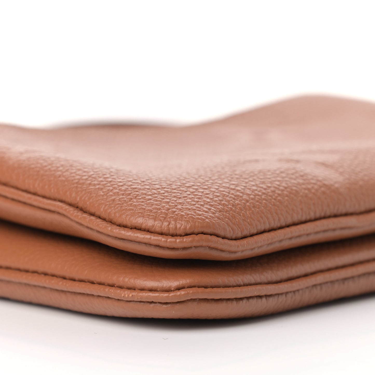 Empreinte Monogram Giant Double Zip Pochette Caramel