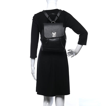 Louis Vuitton Calfskin Lockme Backpack Black 2 of 8