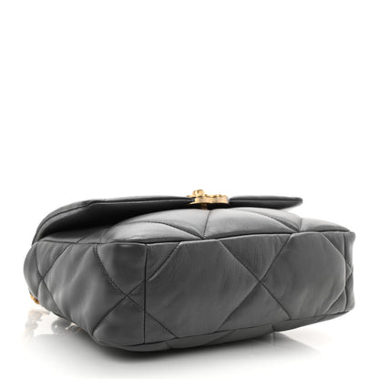Chanel Lambskin Quilted Medium Chanel 19 Flap Dark Grey 4 of 9