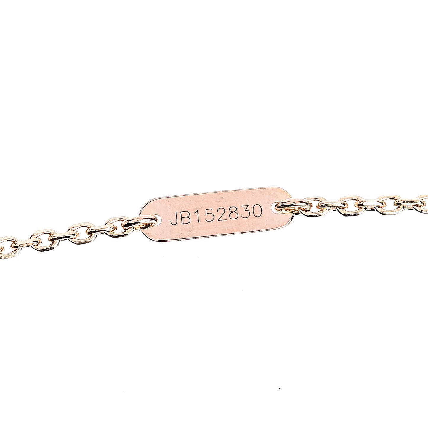18K Rose Gold Diamond Carnelian Vintage Alhambra Pendant Necklace