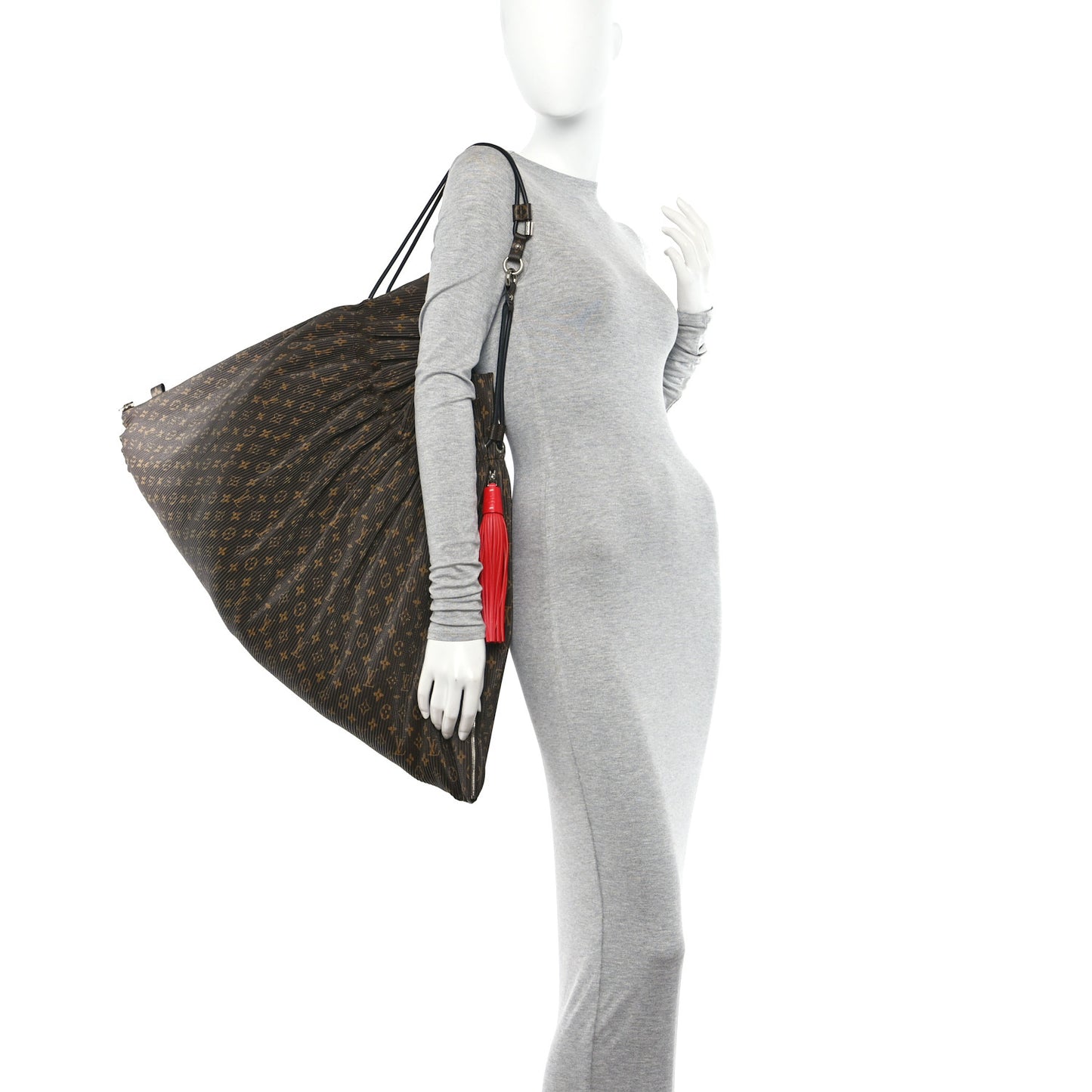 Monogram Canvas Pleated Explorer GM