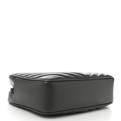 Saint Laurent Calfskin Matelasse Monogram Lou Camera Bag Storm 4 of 10