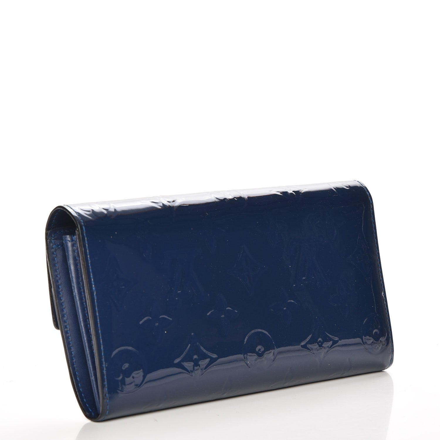 Louis Vuitton Vernis Sarah Wallet Grand Blue 3 of 7