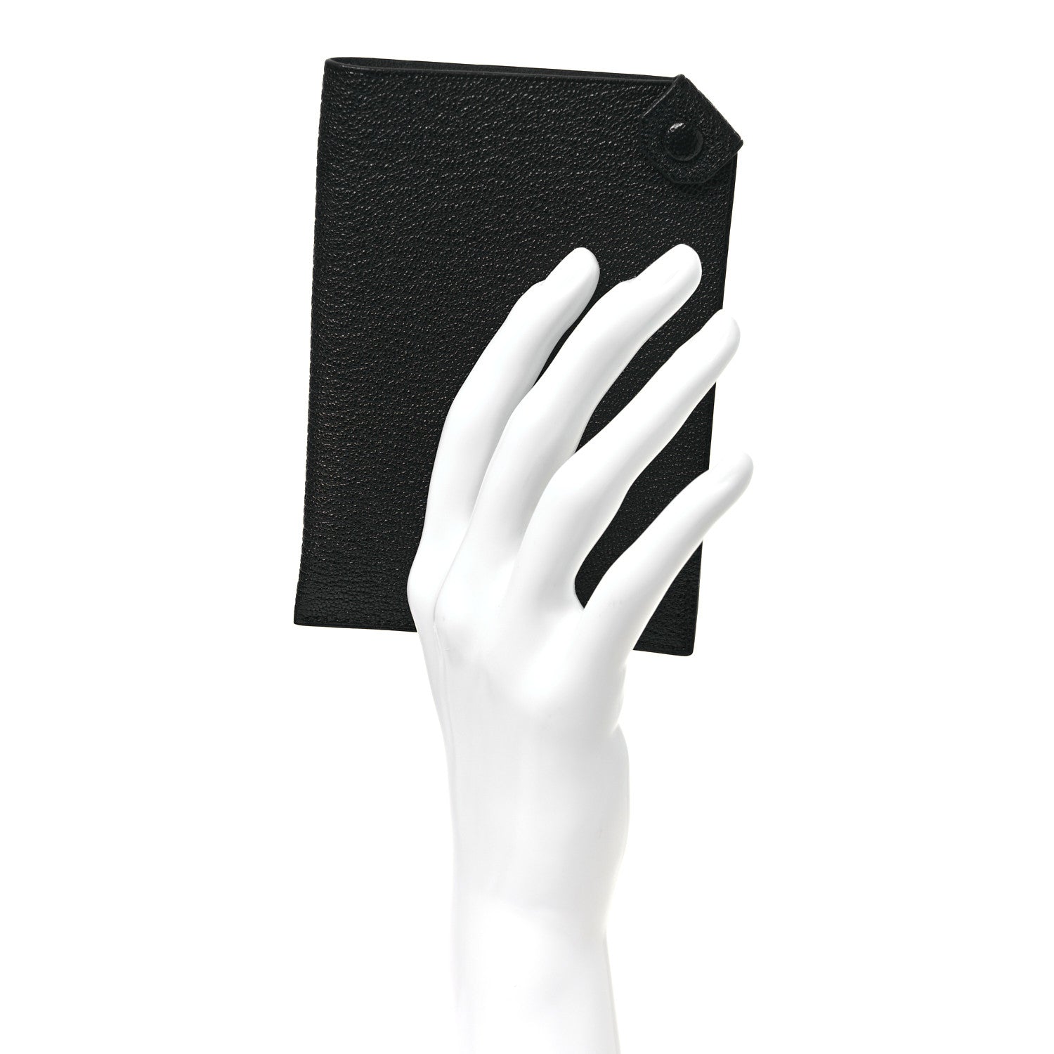 Hermes Chevre Mysore Tarmac PM Passport Holder Black 2 of 8