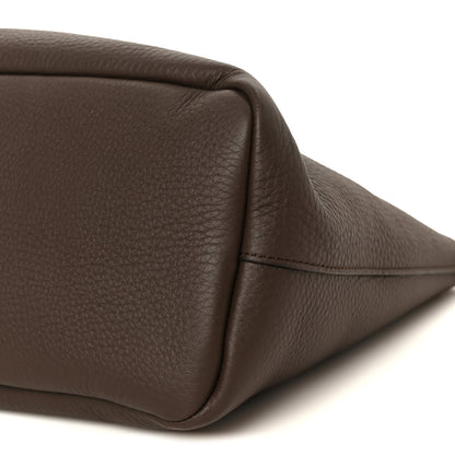The Row Calfskin Marcel Slouchy Top Handle Bag Deep Brown 9 of 9