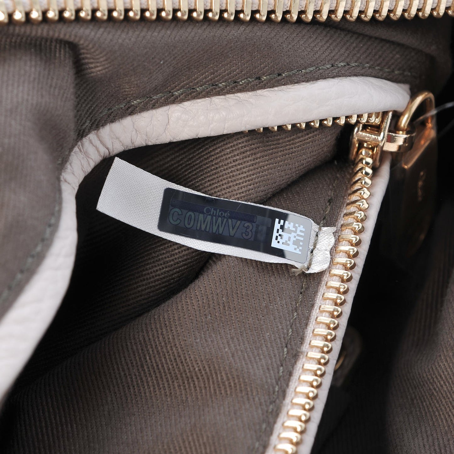 Calfskin Medium Marcie Satchel Abstract White