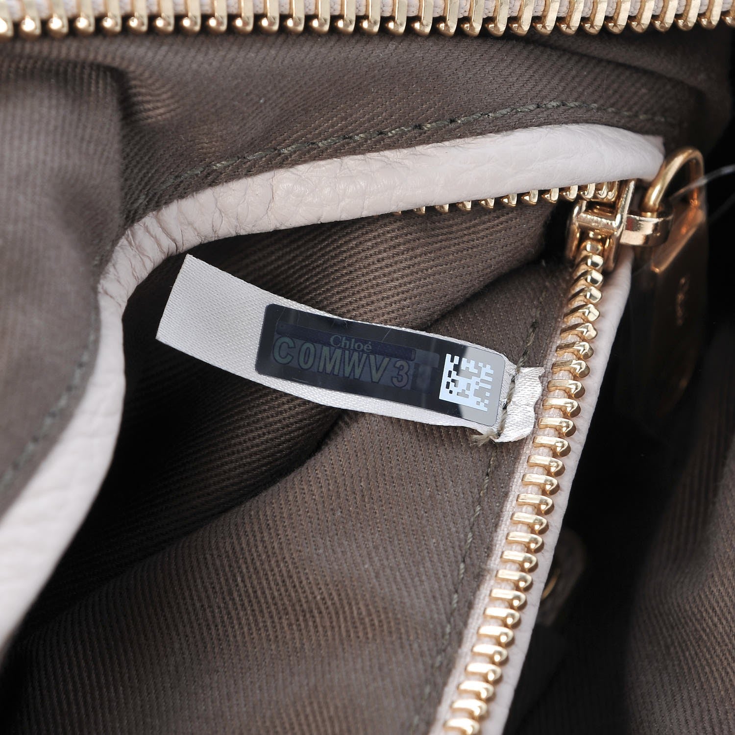 Chloe Calfskin Medium Marcie Satchel Abstract White 7 of 8
