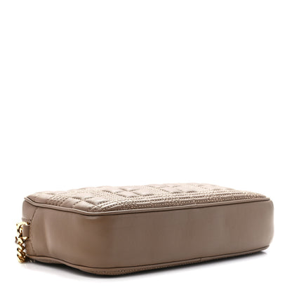 Burberry Lambskin Quilted Mini Lola Camera Bag Beige 4 of 10