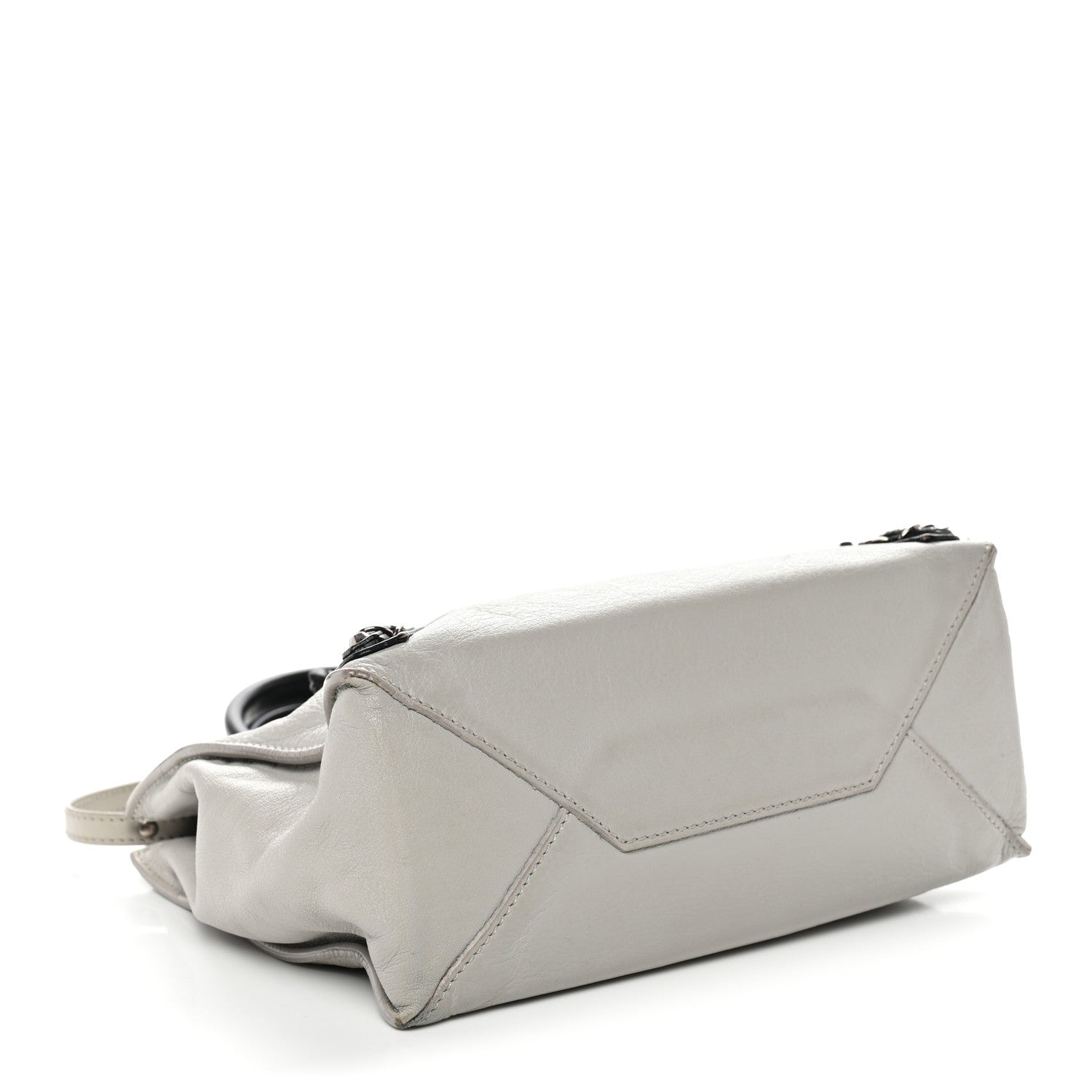 Balenciaga Calfskin Papier Mini A4 Zip Around Tote Grey Black 3 of 15
