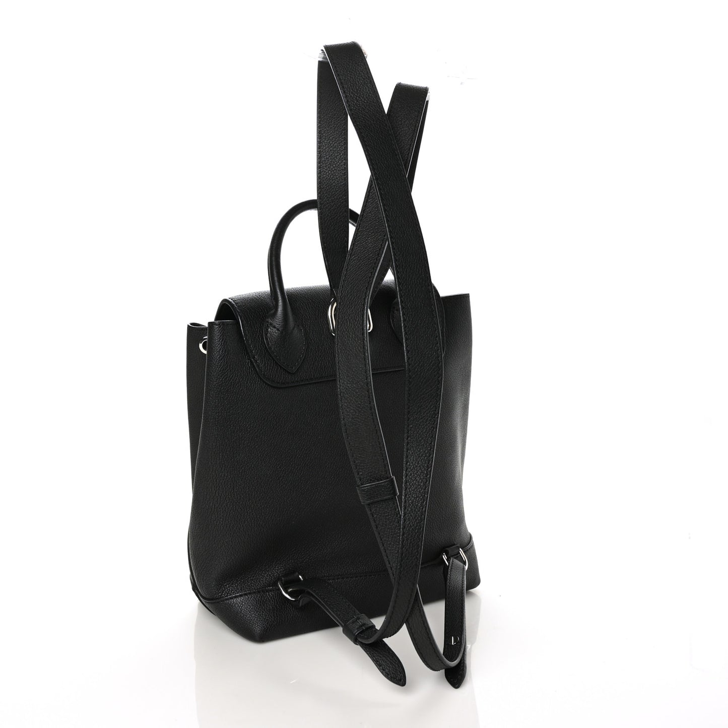Calfskin Lockme Backpack Black