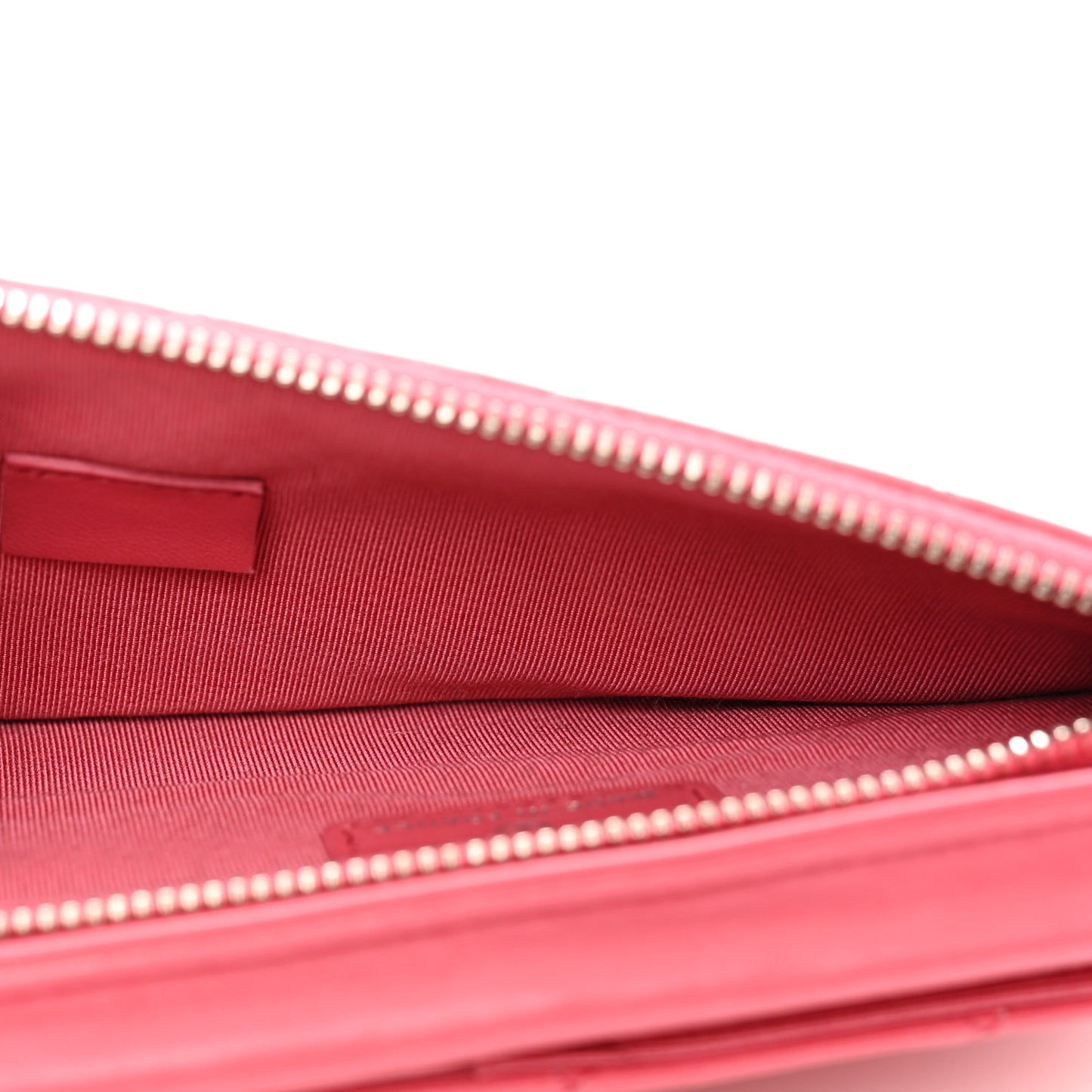 Lambskin Quilted Phone Chain Clutch Bag Pink
